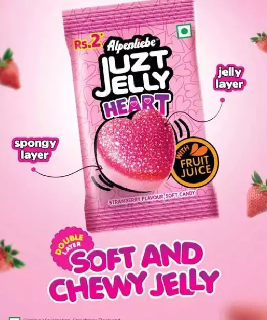 Alpenliebe Juzt Jelly Dual-Layer Jelly In A Heart-Shape  (10N)