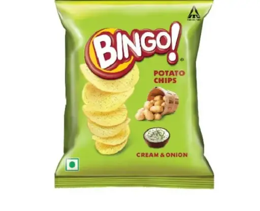 Bingo Potato Chips Cream & Onion Chips