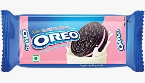 Cadbury Oreo Strawberry Creme Flavoured Chocolatey Sandwich Biscuits